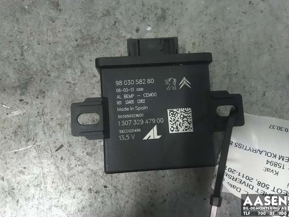 Styreenhet diverse til Peugeot 508, 2011-2014 (Type I, Fase 1) (98 030 582 80)