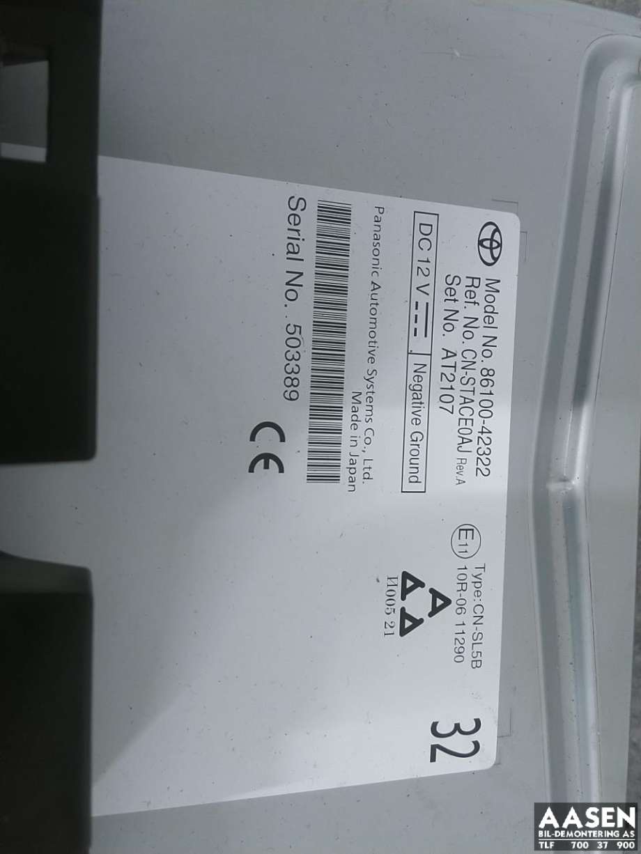 Bilstereo til Toyota bZ4X 2022-->>  (8610042322|)