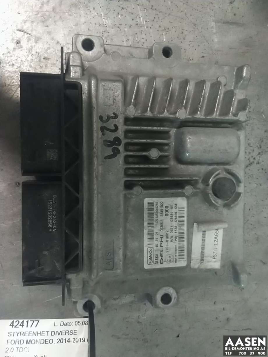 Styreenhet motor til Ford Mondeo 2014-2019 (Type V, Fase 1) (DS71-12B684-UE|97RI-010012|)