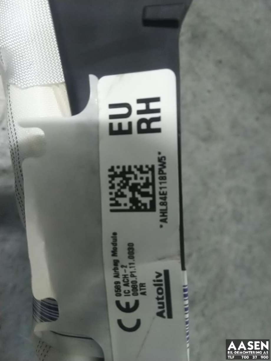 Airbag gardin høyre til Toyota C-HR 2016-->>  (62170F4010|62170F4011|)