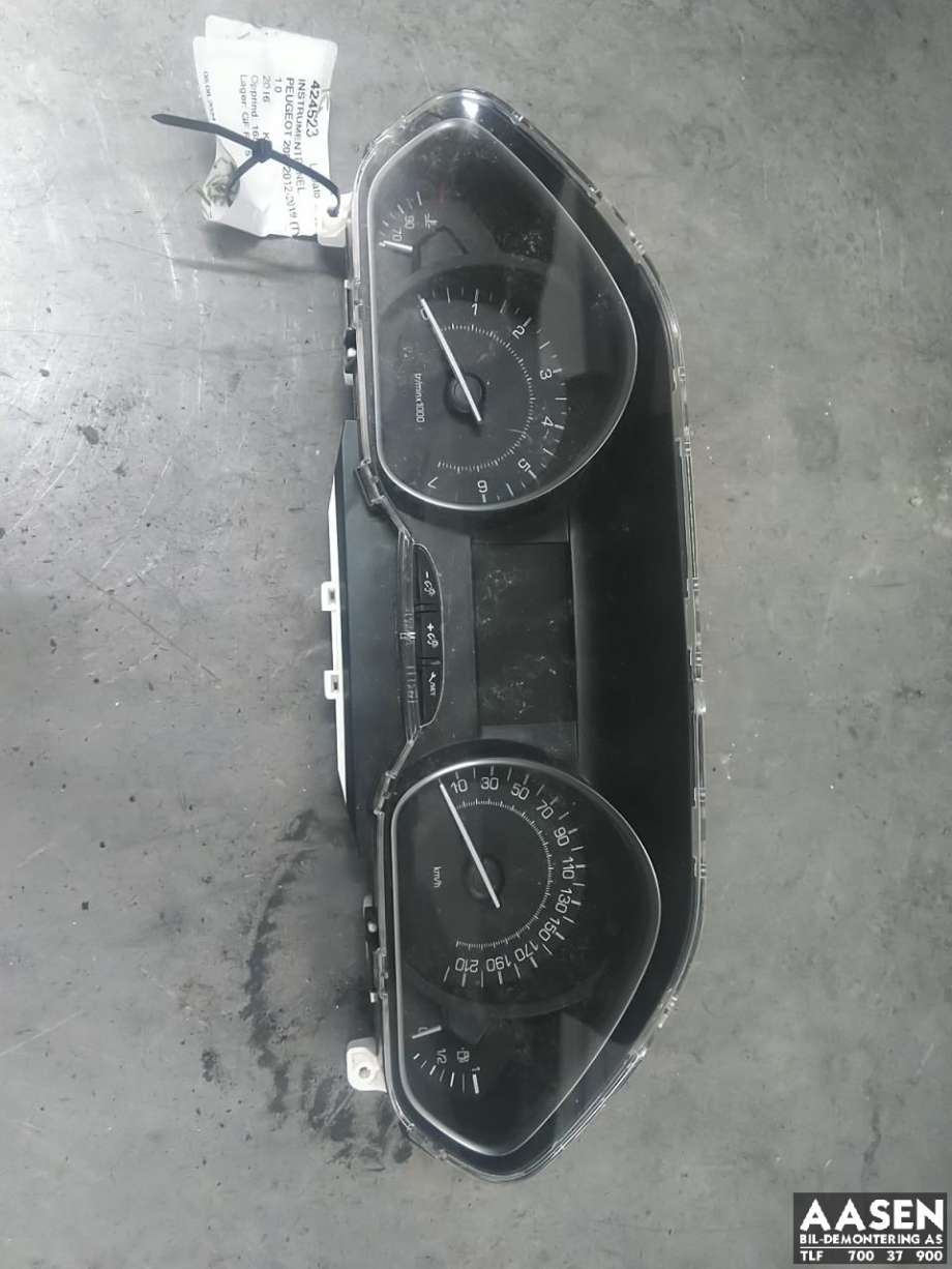 Instrumentpanel til Peugeot 208 2012-2019 (Type I) (98 138 487 80|98 259 861 80|)