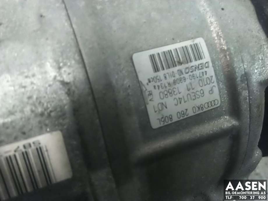 Aircondition kompressor til Audi A4 2007-2014 (Type IV) (B8) (B8) (8K0 260 805 L|)