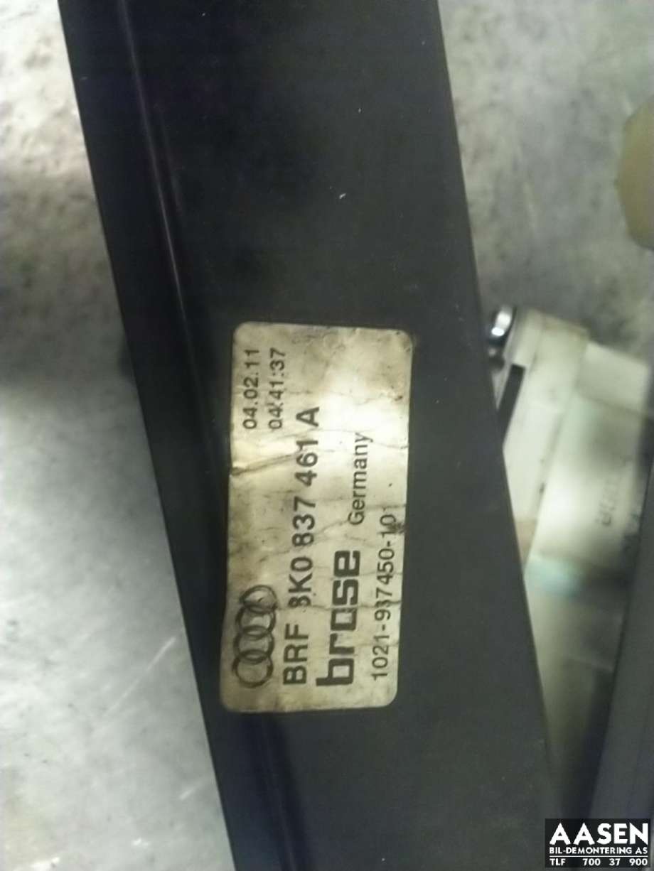 Ruteheis venstre foran til Audi A4 2007-2014 (Type IV) (B8) (B8) (8K0 837 461 A|8T0 959 801 B|)