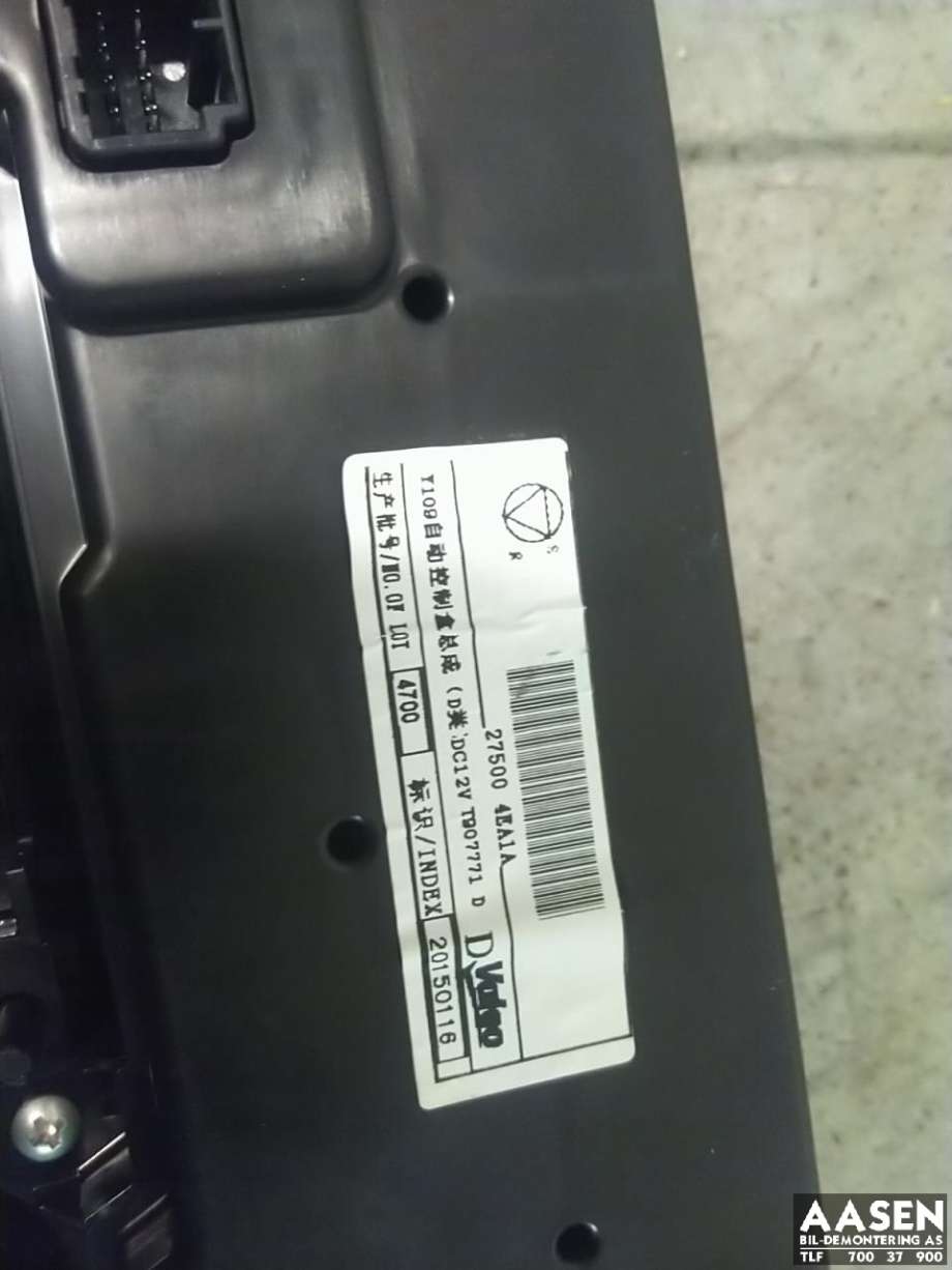 Varmeapparat betjening til Nissan Qashqai 2014-2021 (Type II)  (275004EA1A|)