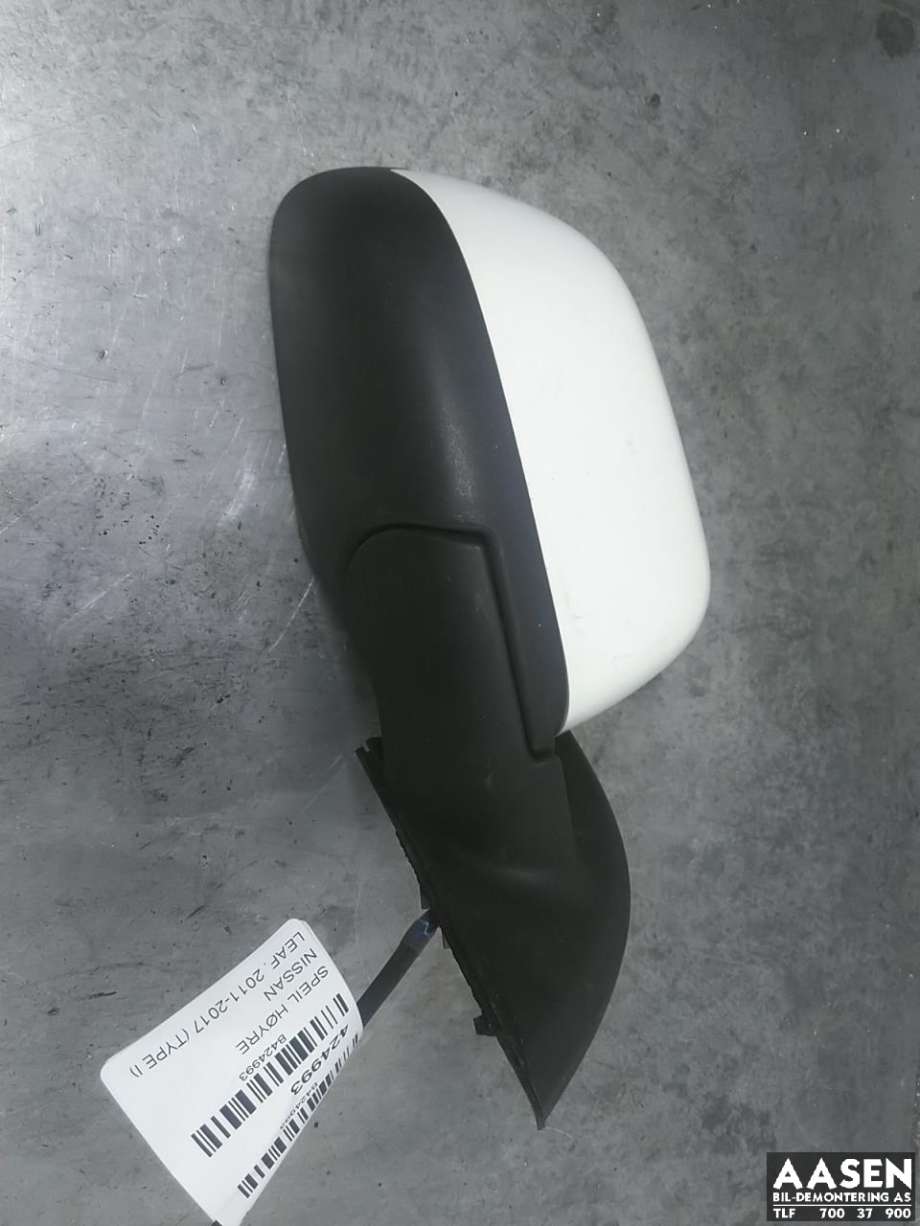 Speil høyre til Nissan Leaf, 2011-2017 (Type I)  (963013NL0B)