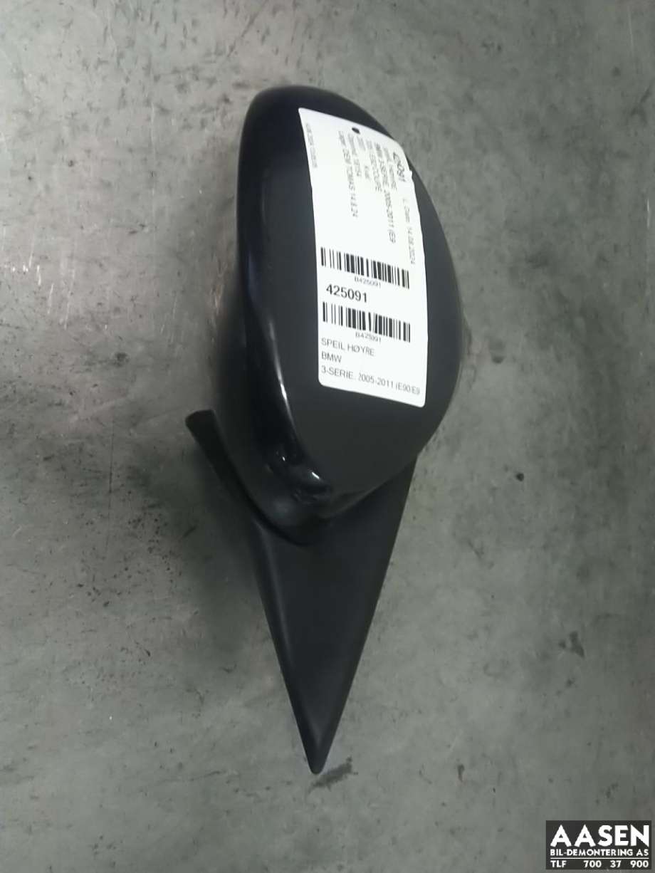 Speil høyre til BMW 3-Serie, 2005-2011 (E90/E91/E92/E93) (E90/E91/E92/E93) (51 16 7 176 176)