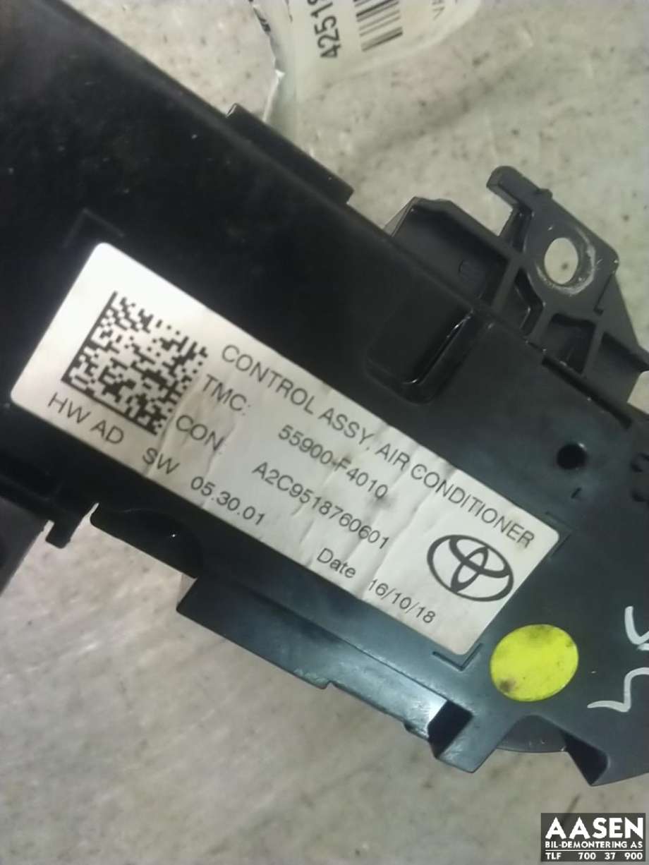 Varmeapparat betjening til Toyota C-HR 2016-->>  (55900F4010|55900F4011|)
