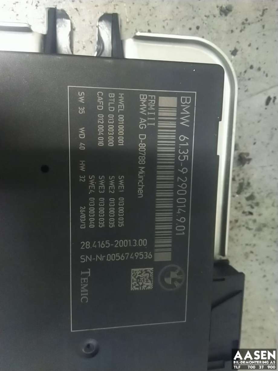 Styreenhet (FRM - Footwell Module) til BMW X3 2010-2017 (F25) (F25) (61 35 6 992 947|613592900149|)