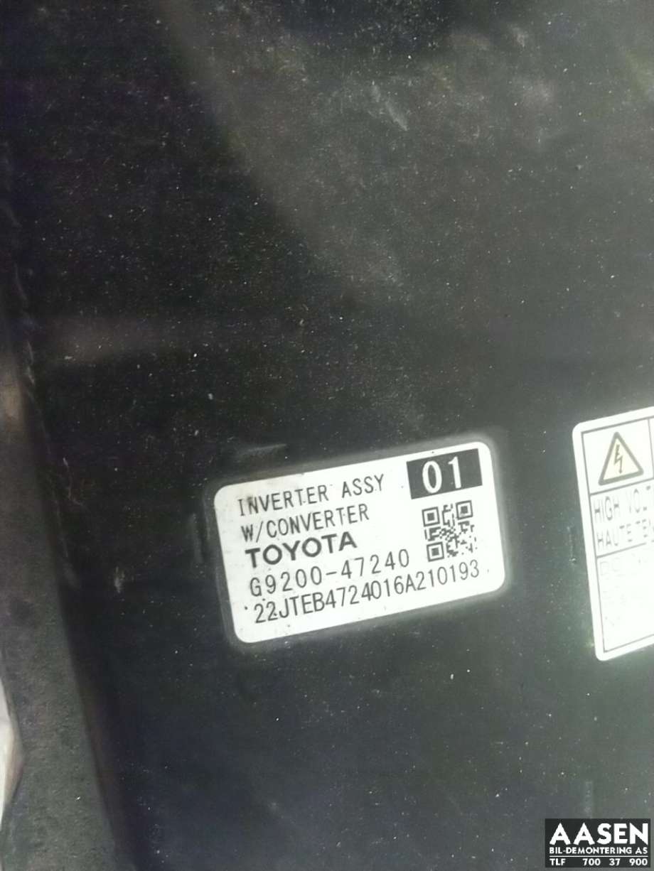 Inverter hybrid til Toyota Prius 2016-2023 (Type IV) (combi) (combi) (G9200-47240|G920049085|G920049136)