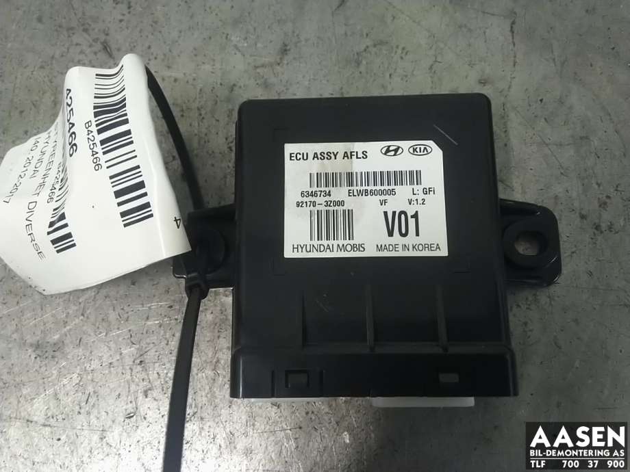Styreenhet lys (LCM - Light Control Module) til Hyundai i40, 2012-2017  (92170-3Z000)