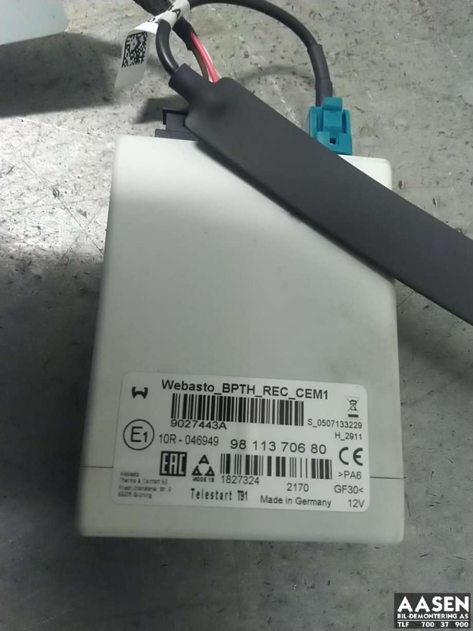 Antenne forsterker til Peugeot Partner 2019-->> (Type III) (9811370680|)