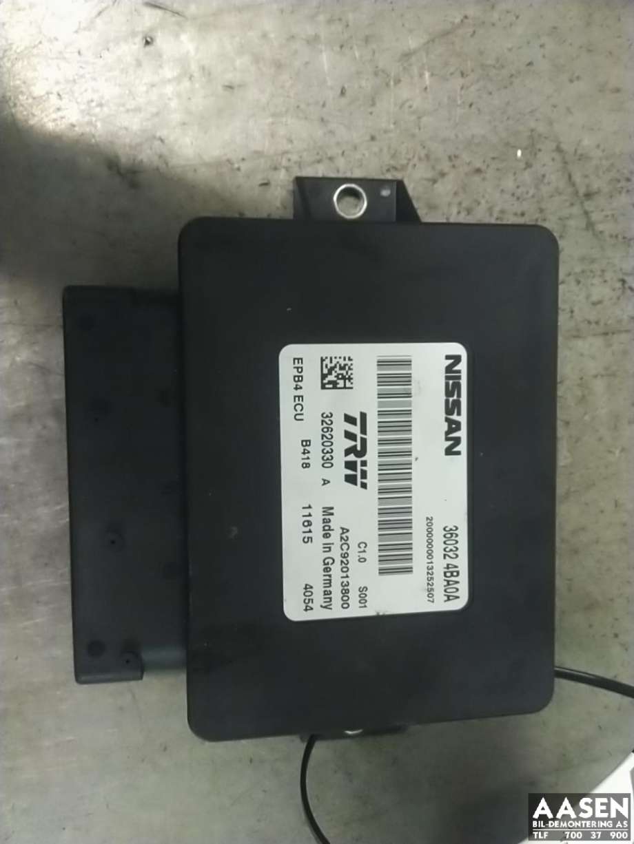 Styreenhet elektrisk parkbrems (EPB - Electric Parking Brake) til Nissan Qashqai, 2014-2021 (Type II)  (360324BA0A)