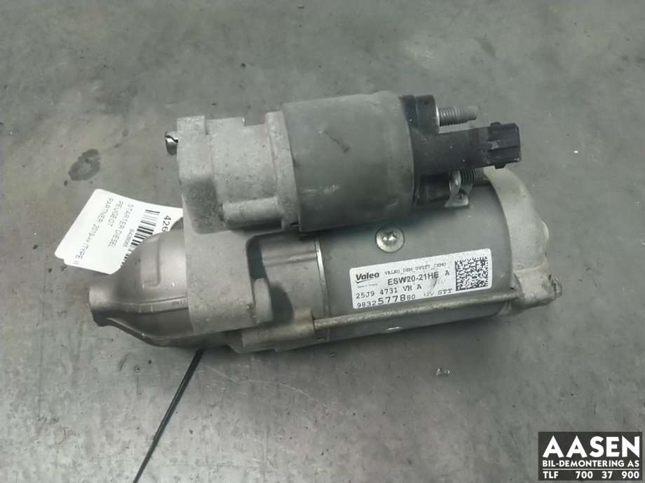 Starter diesel til Peugeot Partner, 2019-->> (Type III)  (98 252 330 80)