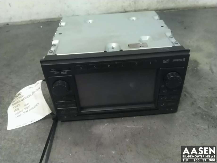 Bilstereo til Nissan Qashqai, 2010-2014 (Type I, Fase 2)  