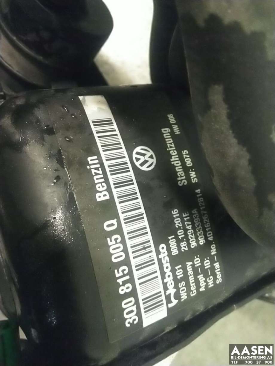 Bensinvarmer til VW Passat 2015-2019 (Fase 1) (B8) (B8) (3Q0815005Q|)