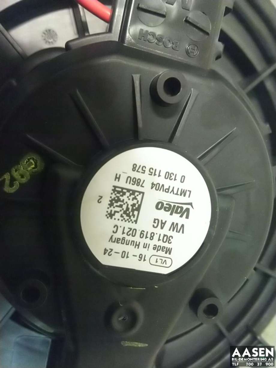 Varmeapparat motor til VW Passat 2015-2019 (Fase 1) (B8) (B8) (3Q1 819 021|5WB 819 021 A|)