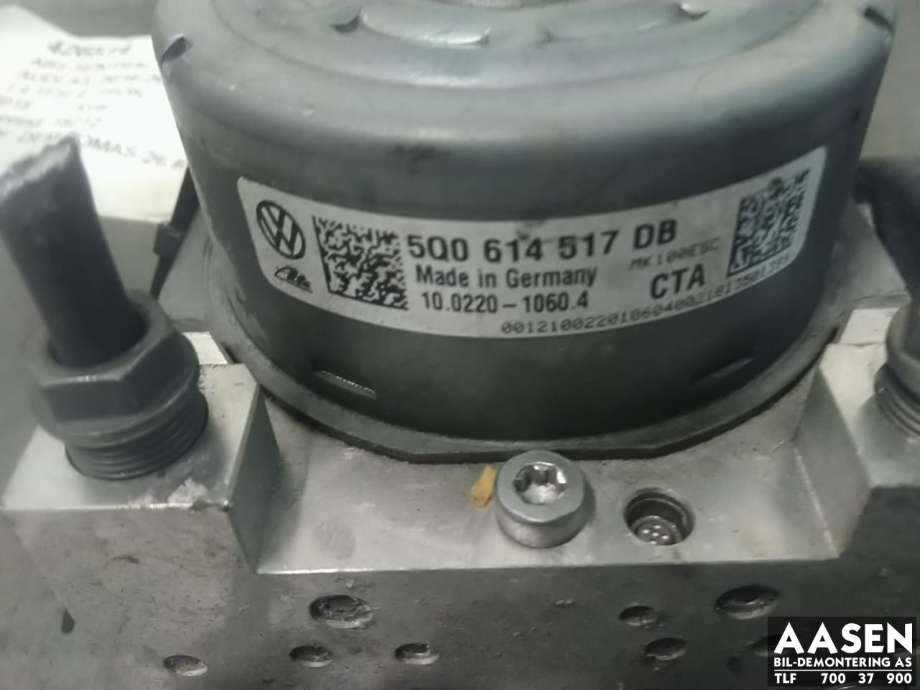 ABS sentral til Audi A3 2016-2020 (Type III, Fase 2)  (5Q0 614 517 DB|)