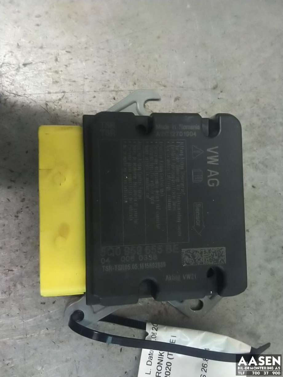 Airbag elektronikk til Audi A3 2016-2020 (Type III, Fase 2) (5Q0959655BE|)