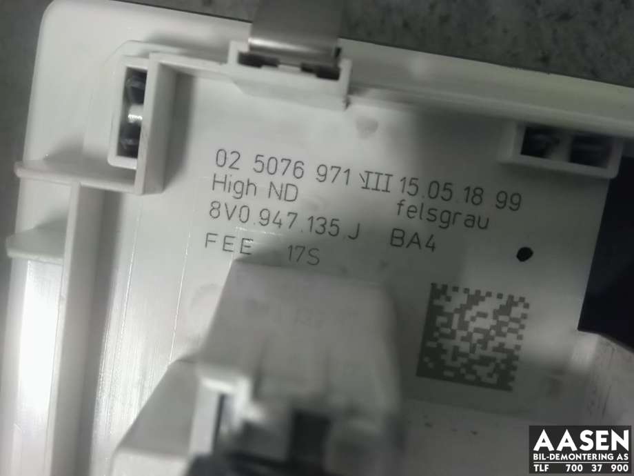 Taklyspanel til Audi A3 2016-2020 (Type III, Fase 2)  