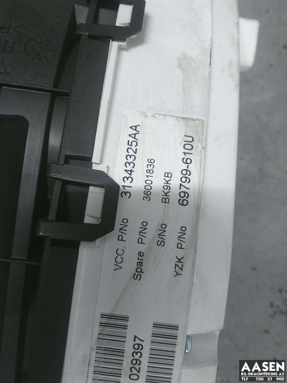 Instrumentpanel til Volvo V70 2007-2013 (Type III, Fase 1)  (31343325AA|)