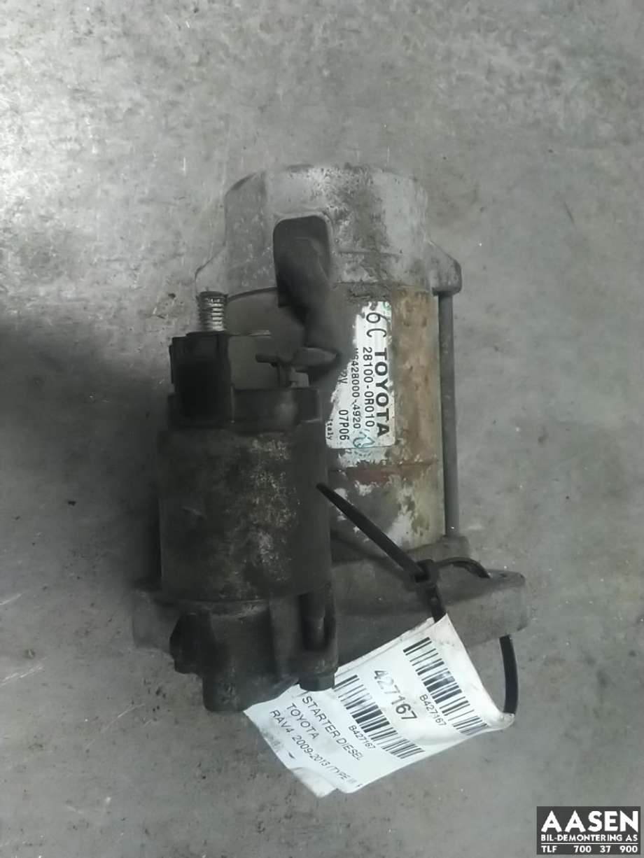 Starter diesel til Toyota RAV4, 2009-2013 (Type III, Fase 2)  (28100-0R010)