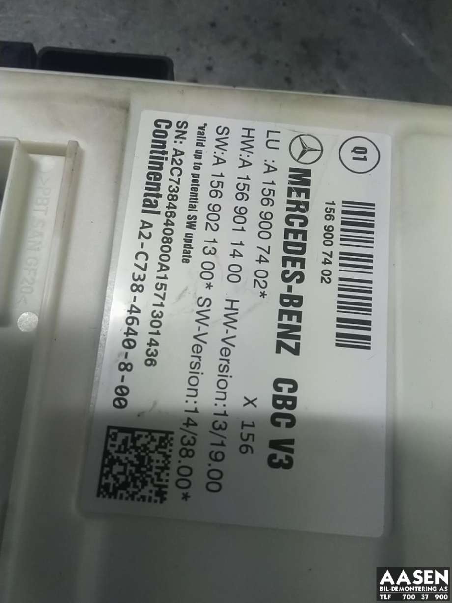 Styreenhet (SAM - Signal Acquisition Module) til Mercedes CLA 2013-2019 (C117) (C117) (A1569007402|A1569011400|A1569021300)