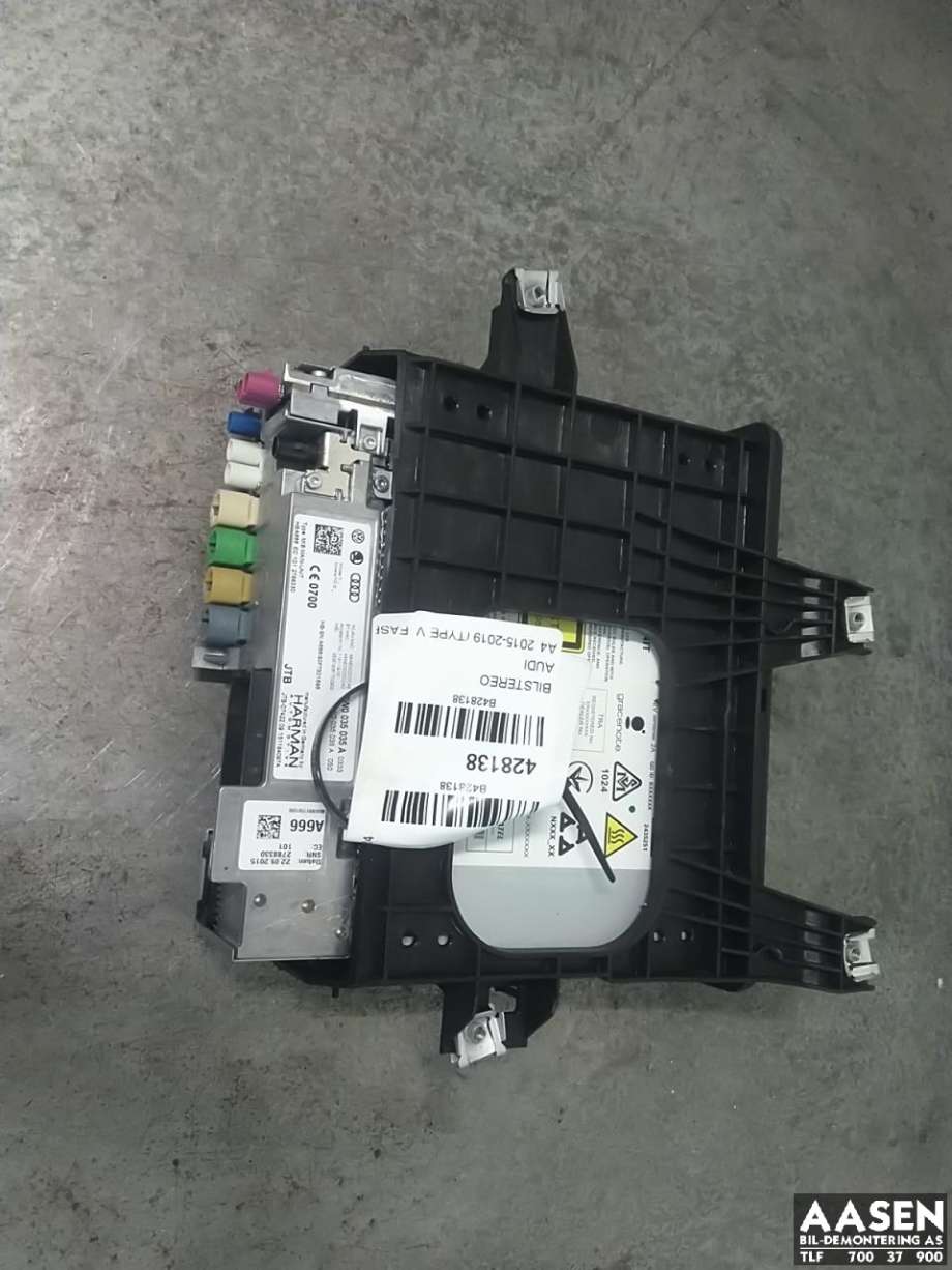 Bilstereo til Audi A4, 2015-2019 (Type V, Fase 1) (B9) (B9)