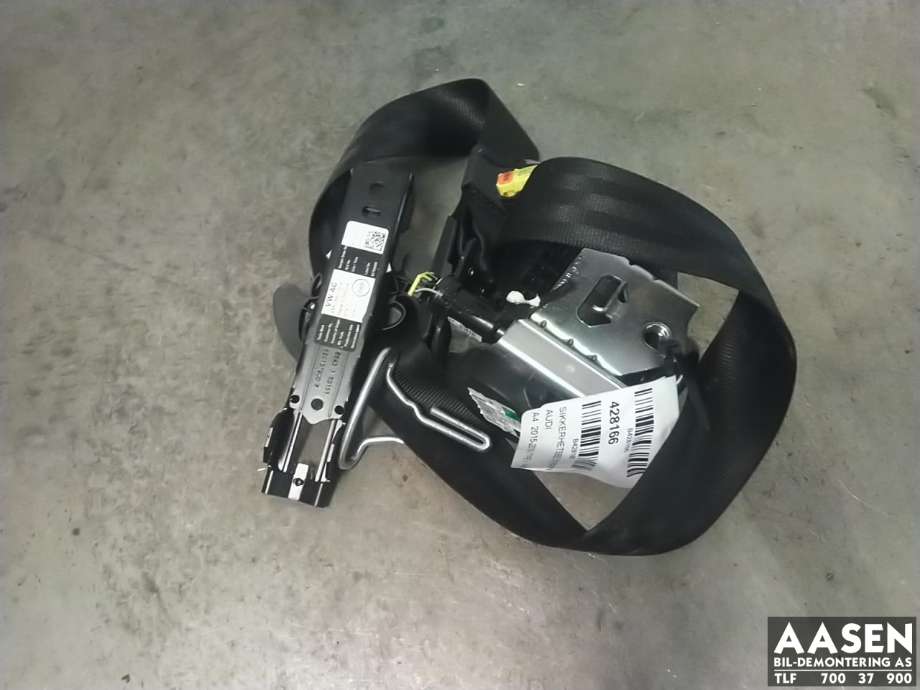 Sikkerhetsbelte foran høyre til Audi A4 2015-2019 (Type V, Fase 1) (B9) (B9) (8W0 857 706|811 857 991 B|)