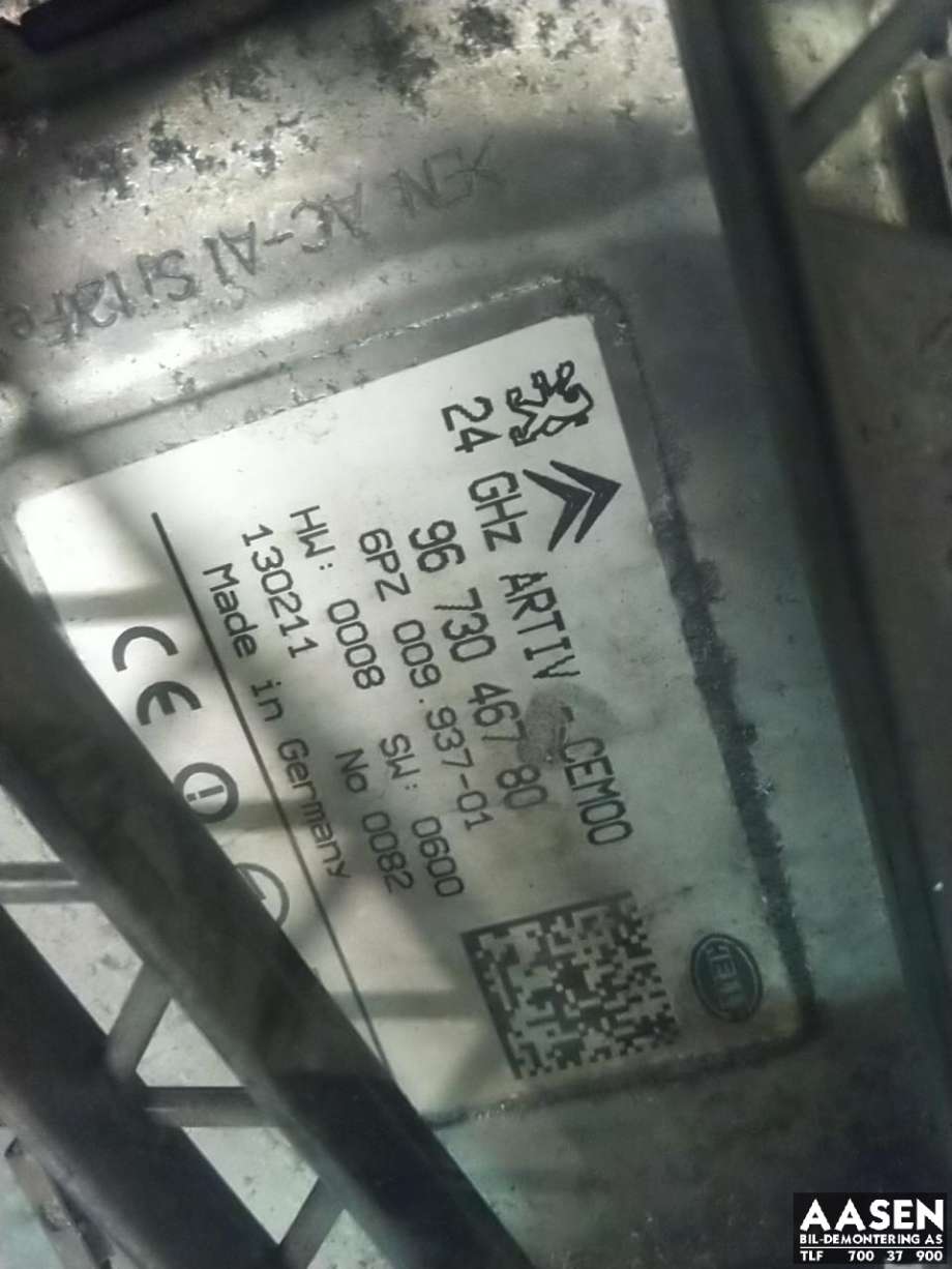 Sensor radar til Peugeot 5008 2010-2017 (Type I)  (9673046780|)