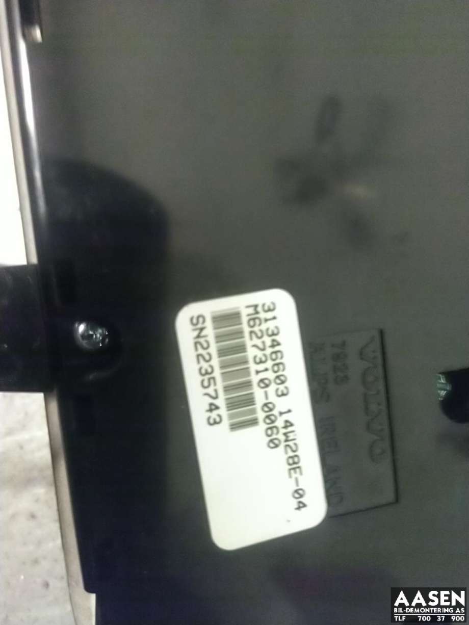 Varmeapparat betjening til Volvo XC90 2007-2014 (Type I, Fase 2)  