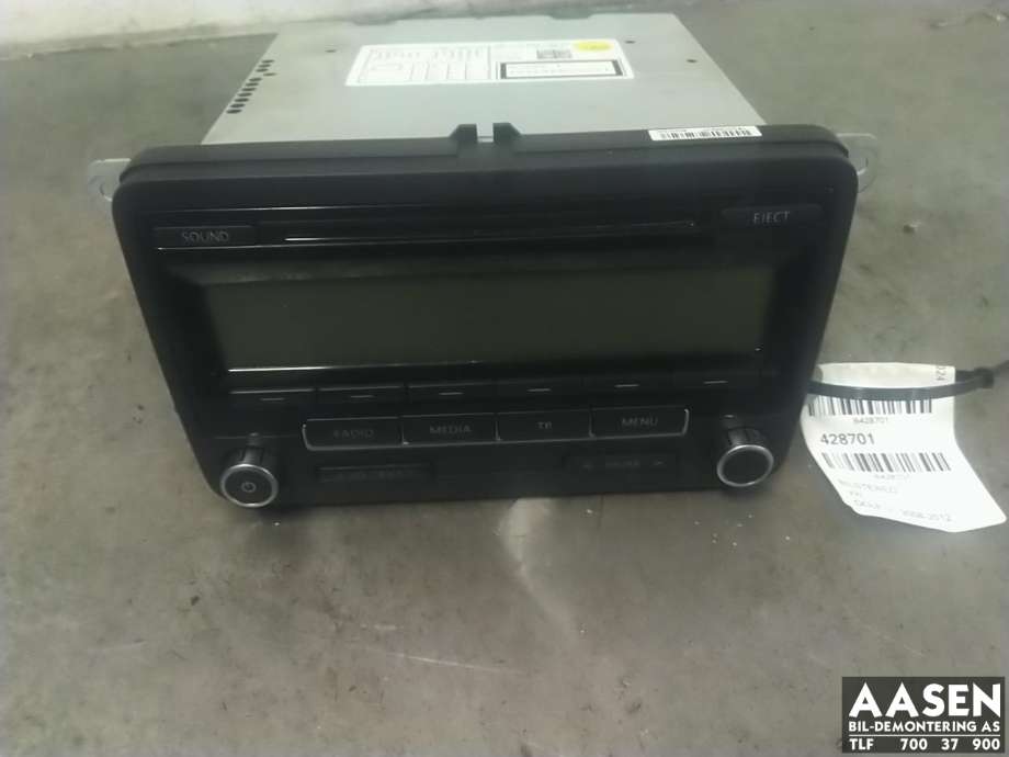Bilstereo til VW Golf VI, 2008-2012 (1K0 057 187 AX)
