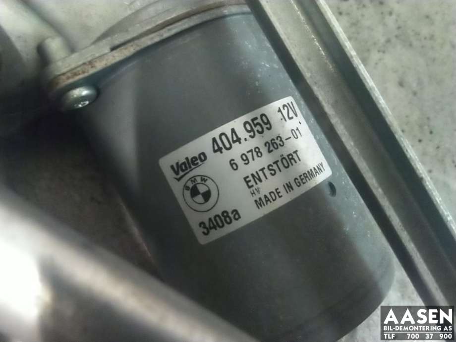 Viskermotor frontrute komplett m/overføring til BMW 3-Serie 2005-2011 (E90/E91/E92/E93) (E90/E91/E92/E93) (61 61 7 161 711|)