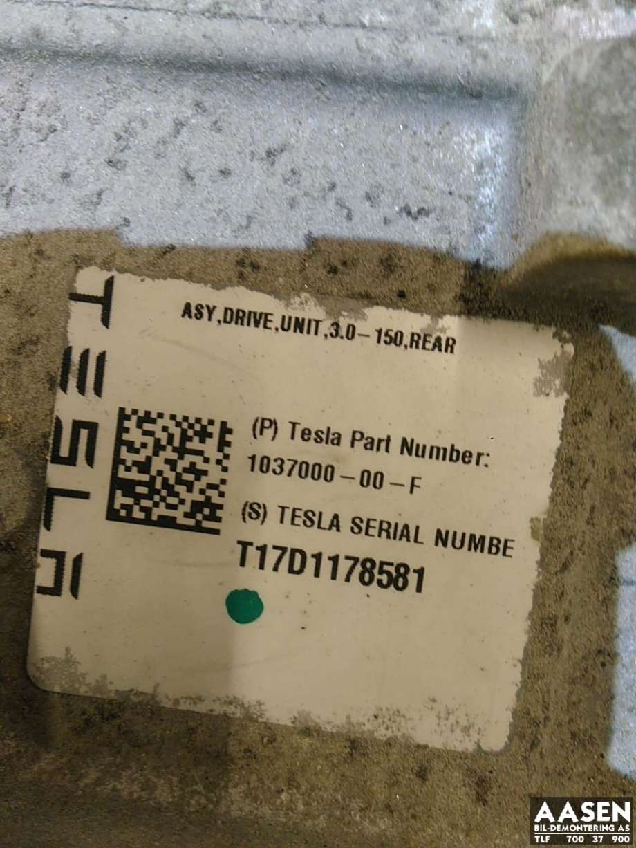 Motor elbil bak til Tesla Model S 2016-2021 (Fase 2)  (T17D1178581|103700000F|)