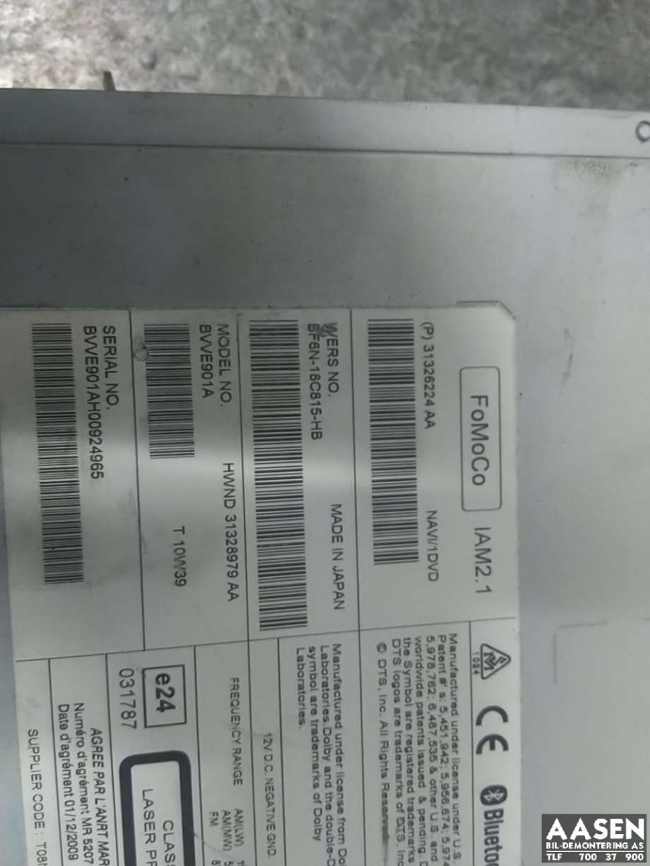 Bilstereo til Volvo V60 2010-2013 (Type I, Fase 1)  