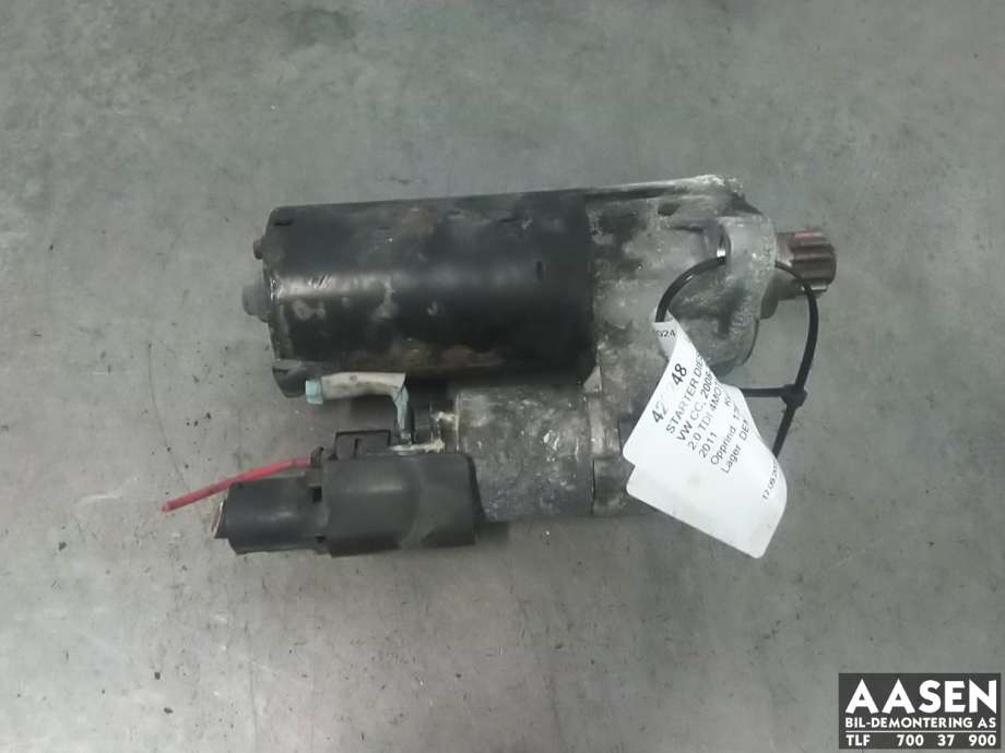 Starter diesel til VW CC, 2008-2012 (PASSAT CC) (PASSAT CC) (02E 911 024 A)