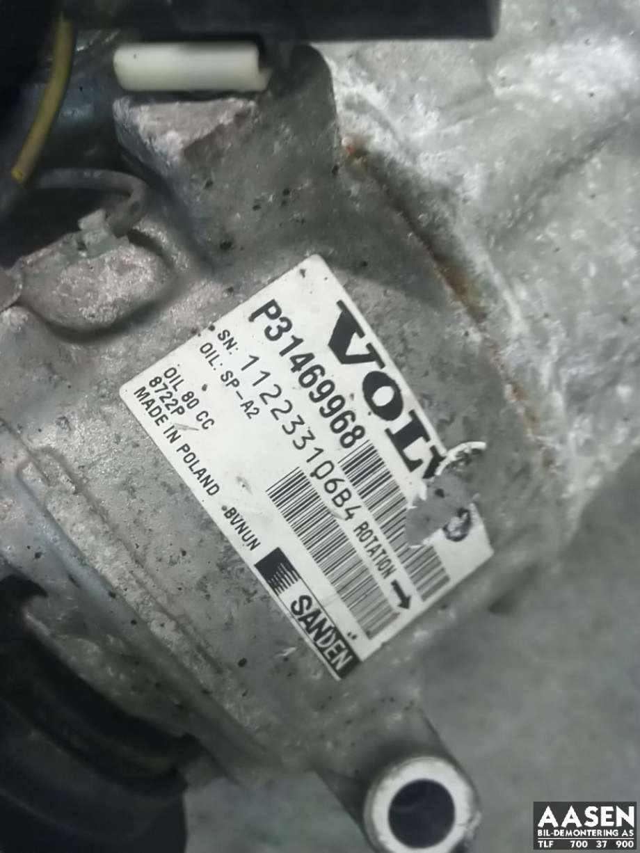 Aircondition kompressor til Volvo V60/V60 CC 2013-2018 (Type I, Fase 2)  (36010254|)