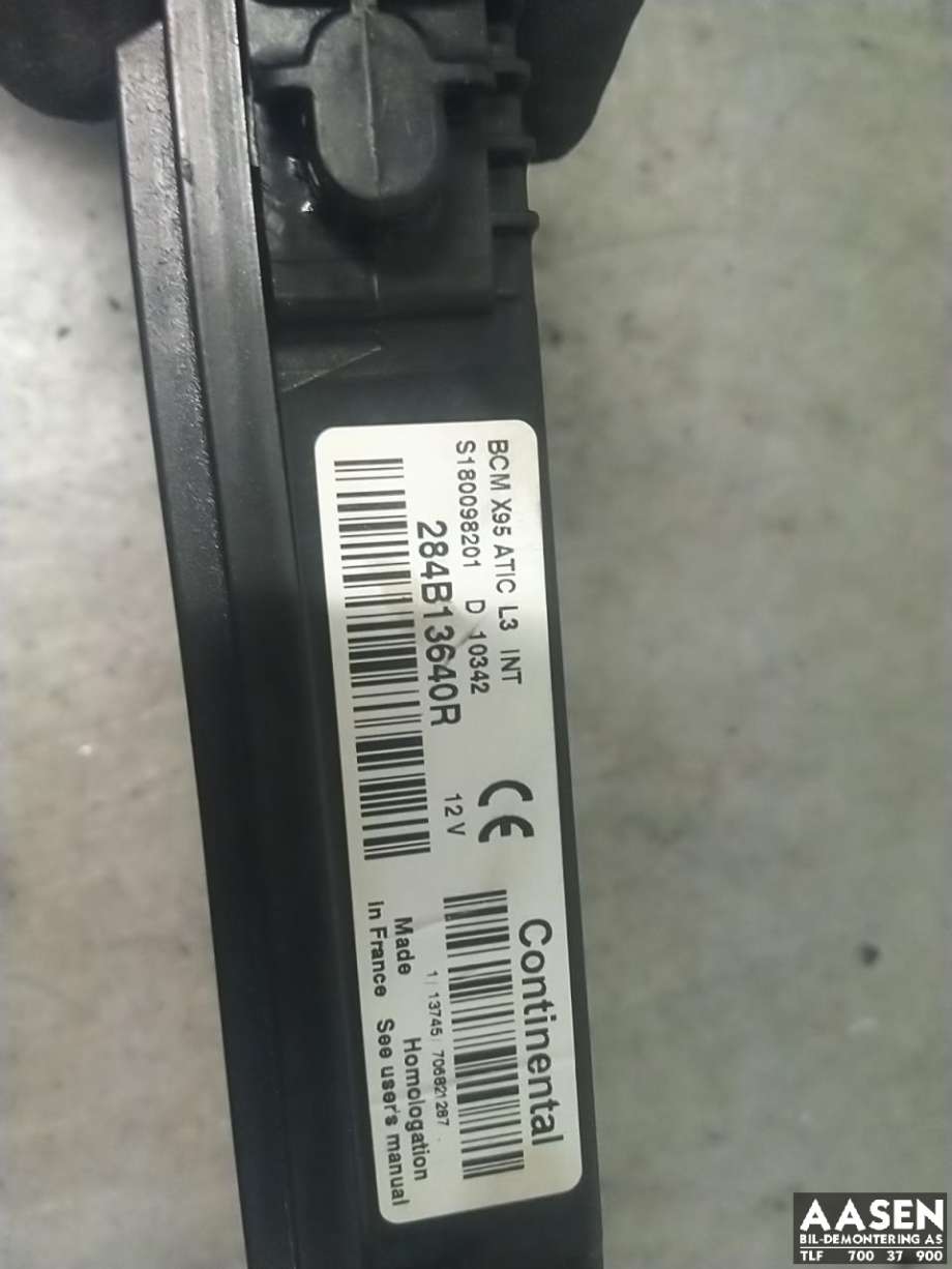 Styreenhet diverse til Renault Megane 2009-2016 Type III