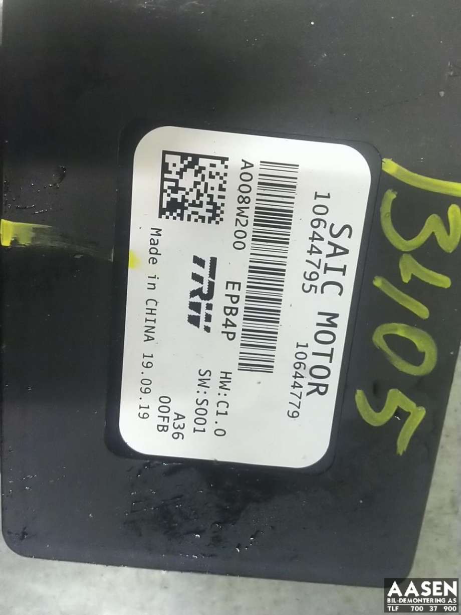 Styreenhet elektrisk parkbrems (EPB - Electric Parking Brake) til MG ZS EV 2019-2021 (Type I, Fase 1)  (10644795|)