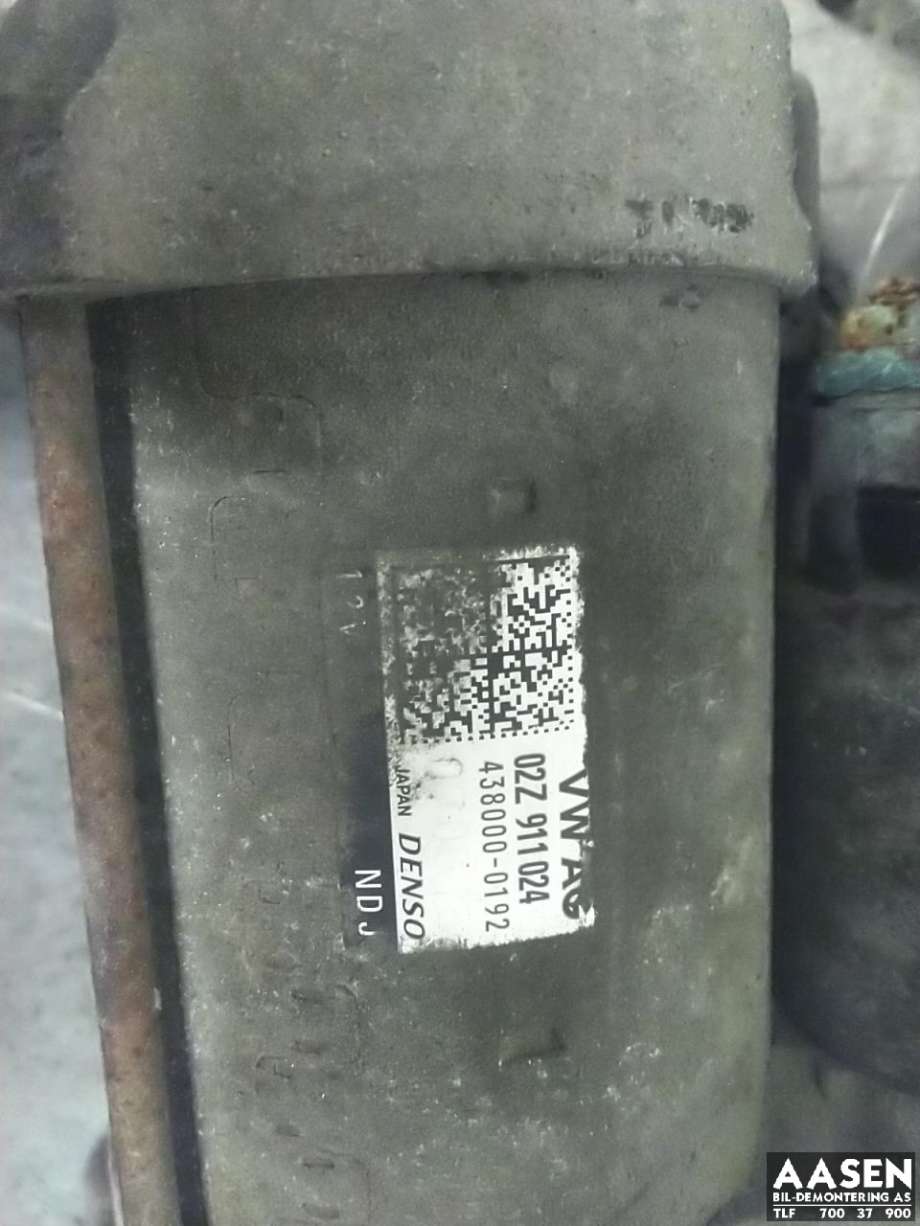 Starter til Škoda Yeti 2014-2017 (Fase 2) (02Z 911 024|02Z 911 024 X|02Z 911 024 Q)