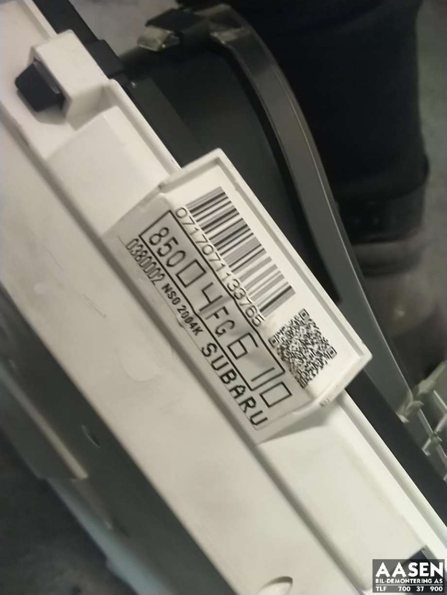 Instrumentpanel til Subaru Impreza 2008-2012 (Type III)  