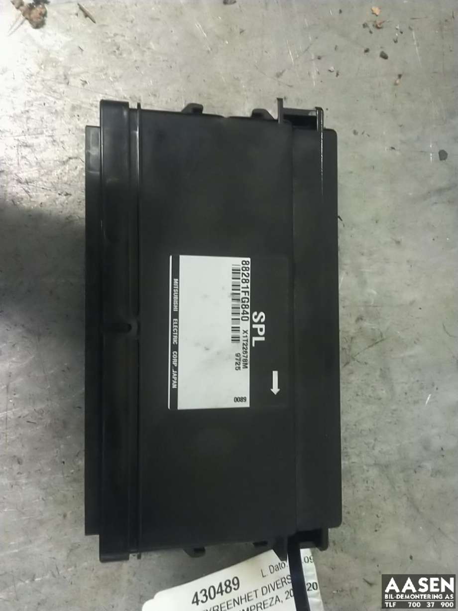 Styreenhet diverse til Subaru Impreza, 2008-2012 (Type III)  
