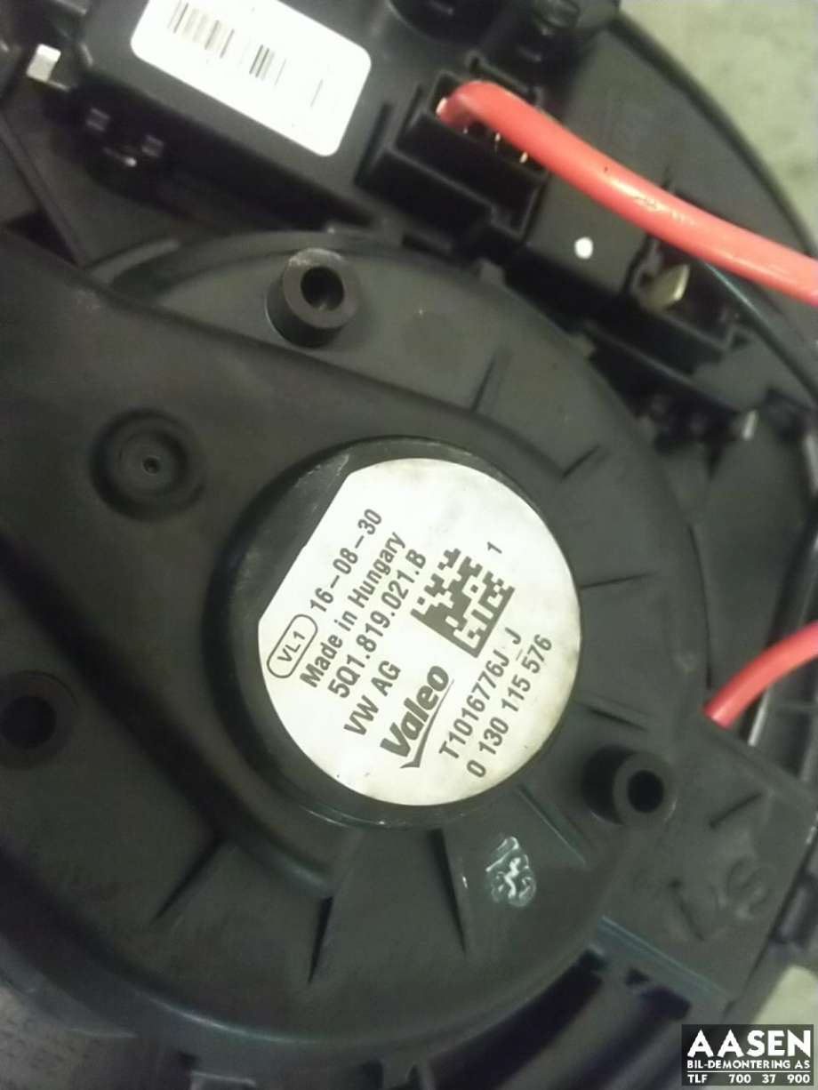 Varmeapparat motor til VW Golf VII 2012-2017 (Fase 1) (5Q1 819 021 B|5Q1 819 021 H|)