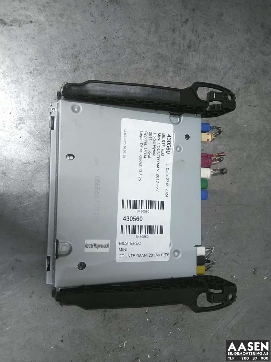 Bilstereo til Mini Countryman, 2017-2023 (F60) (F60) (65 12 8 717 552)