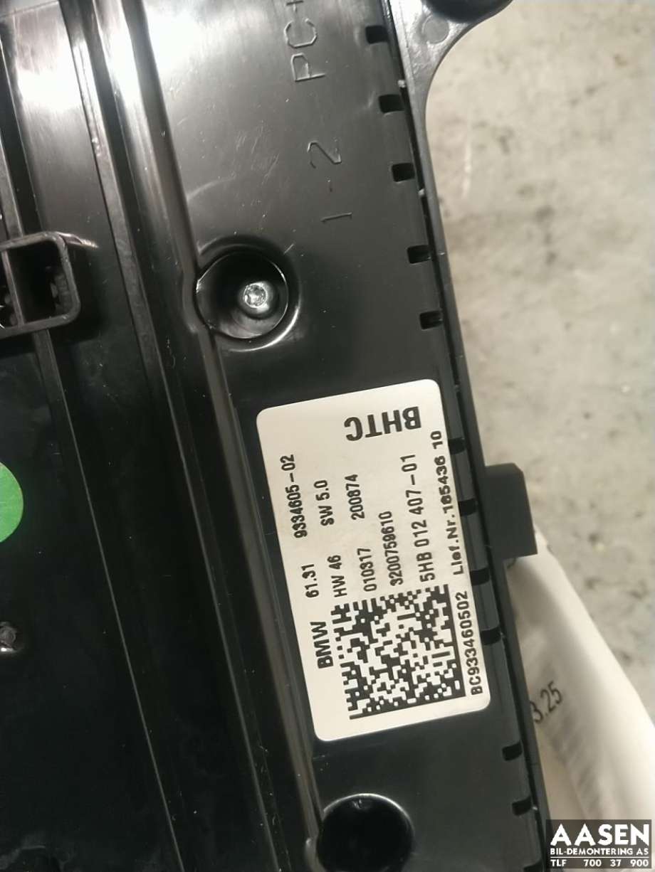 Varmeapparat betjening til Mini Countryman 2017-2023 (F60) (F60) (61 31 5 A41 F45|)
