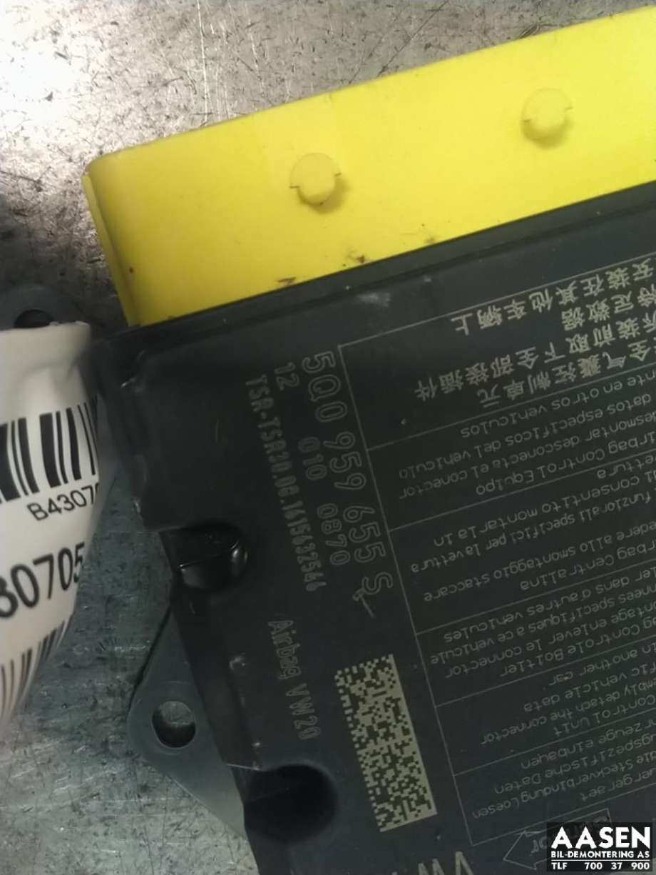 Airbag elektronikk til VW Golf VII 2012-2017 (Fase 1)  (5Q0 959 655 S|)