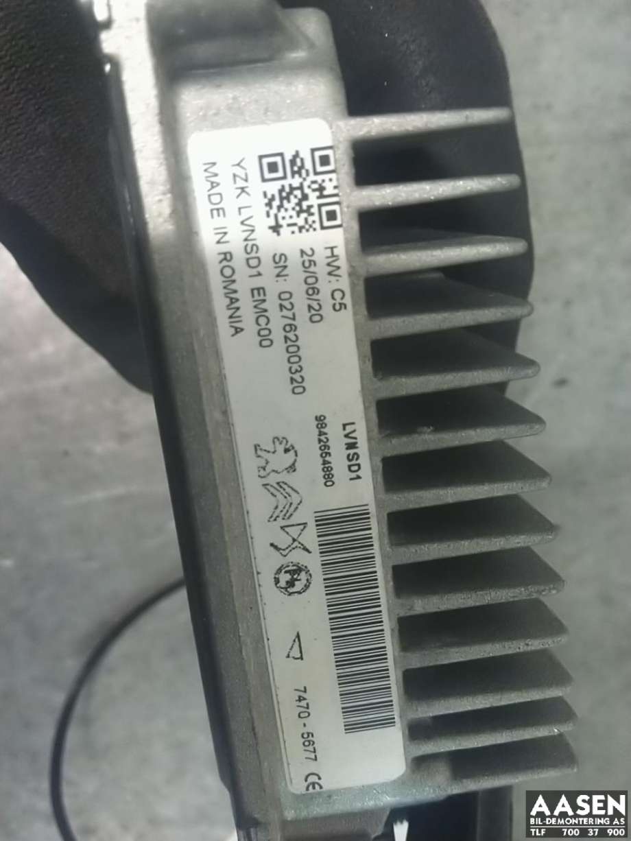Styreenhet batteri til Peugeot 3008 2016-->> (Type II)  (98 426 678 80|)