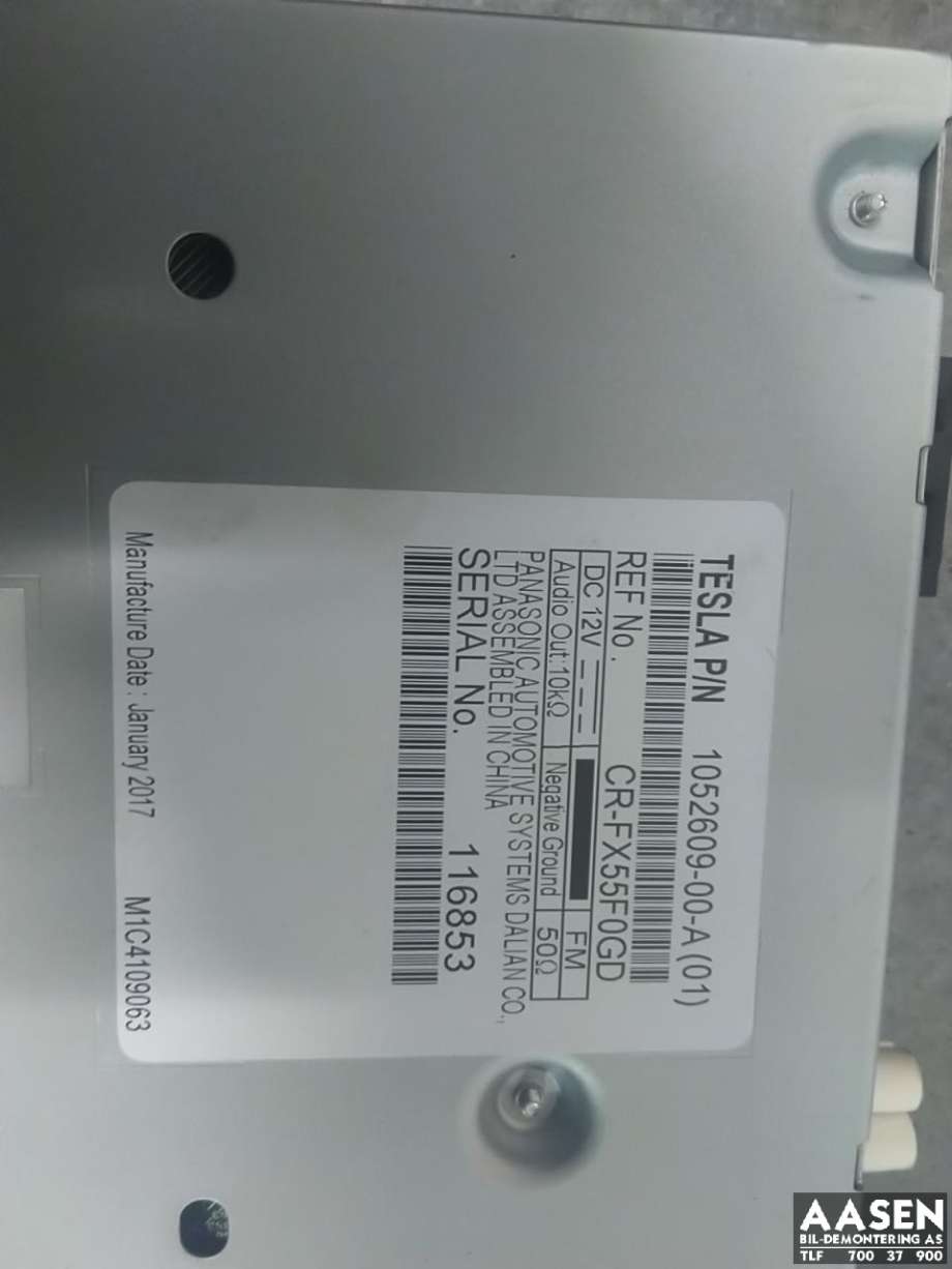 Bilstereo til Tesla Model S 2016-2021 (Fase 2)  (1052609-00-A|)