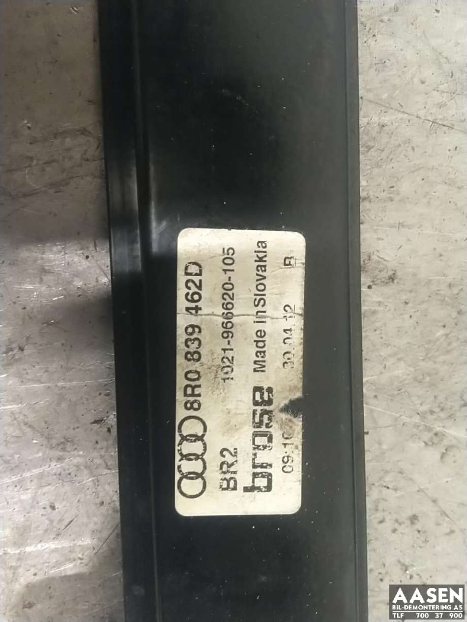 Ruteheis høyre bak til Audi Q5 2008-2012 (Type I, Fase 1)  (8R0 839 462 D|8R0 839 462 E|8K0 959 812 A)