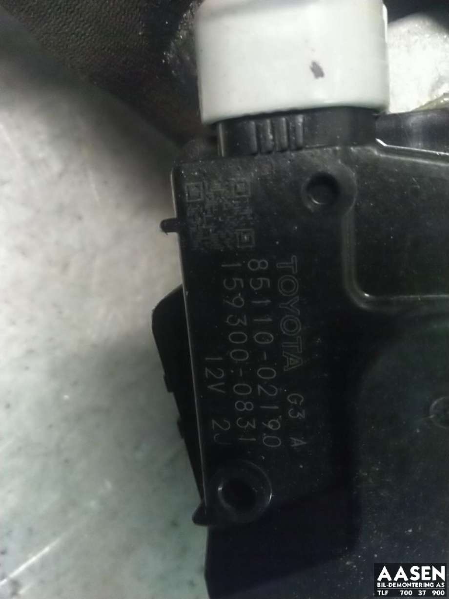 Viskermotor frontrute komplett m/overføring til Toyota Auris 2007-2010 (Type I, Fase 1) (8515002170|8511002190|)
