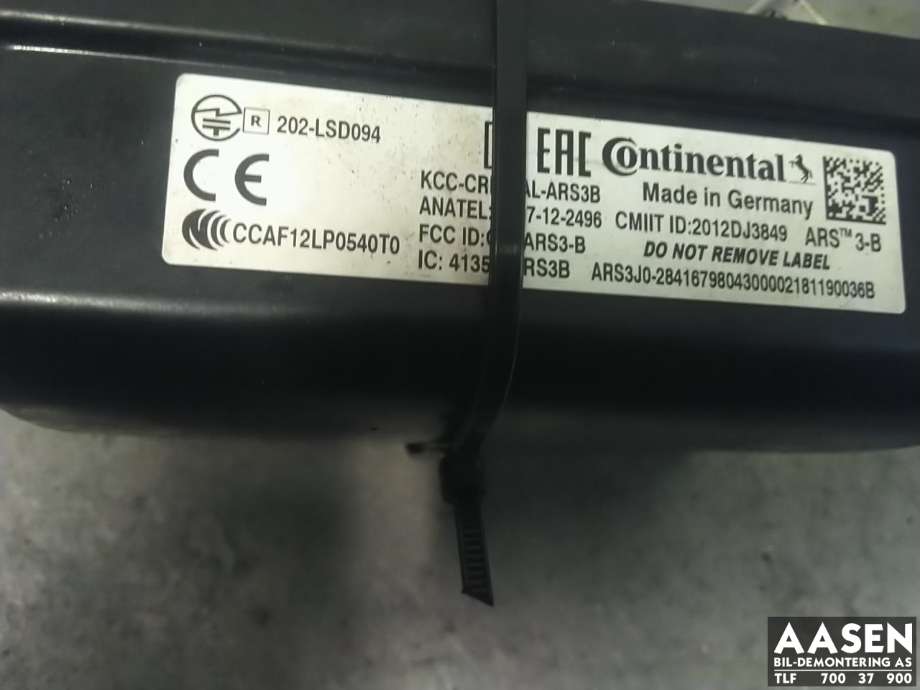 Sensor radar til Mitsubishi Outlander 2015-->> (Type III, Fase 2)  (8638A114|)